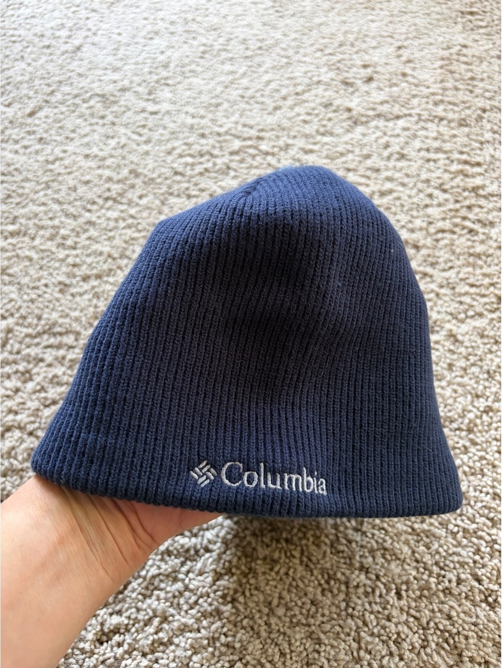 Columbia Bugaboo Beanie Omni-Heat Reflective Knit Hat Unisex O/S Collegiate Navy